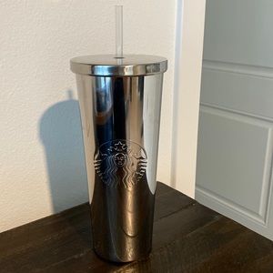 Shiny Metal Starbucks Cold Cup